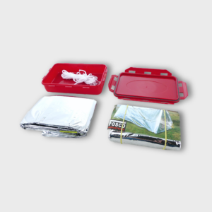 Kit de survie d’urgence – Tente de survie + couverture de survie dans boîte étanche M